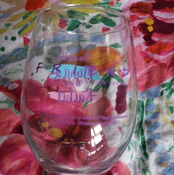 NWOT Friends stemless wine glass - Picture 2 of 2